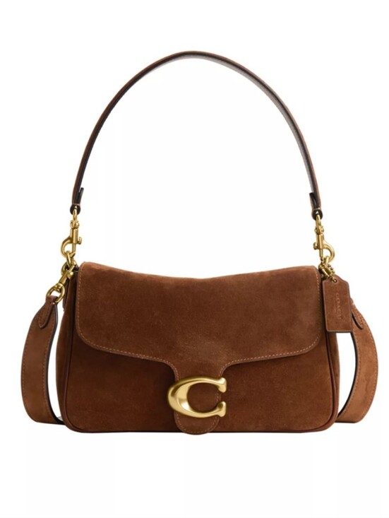 Coach Handbags - Coach Tabby Small Suede Warn Brown Crossbody/Shoulder Bag